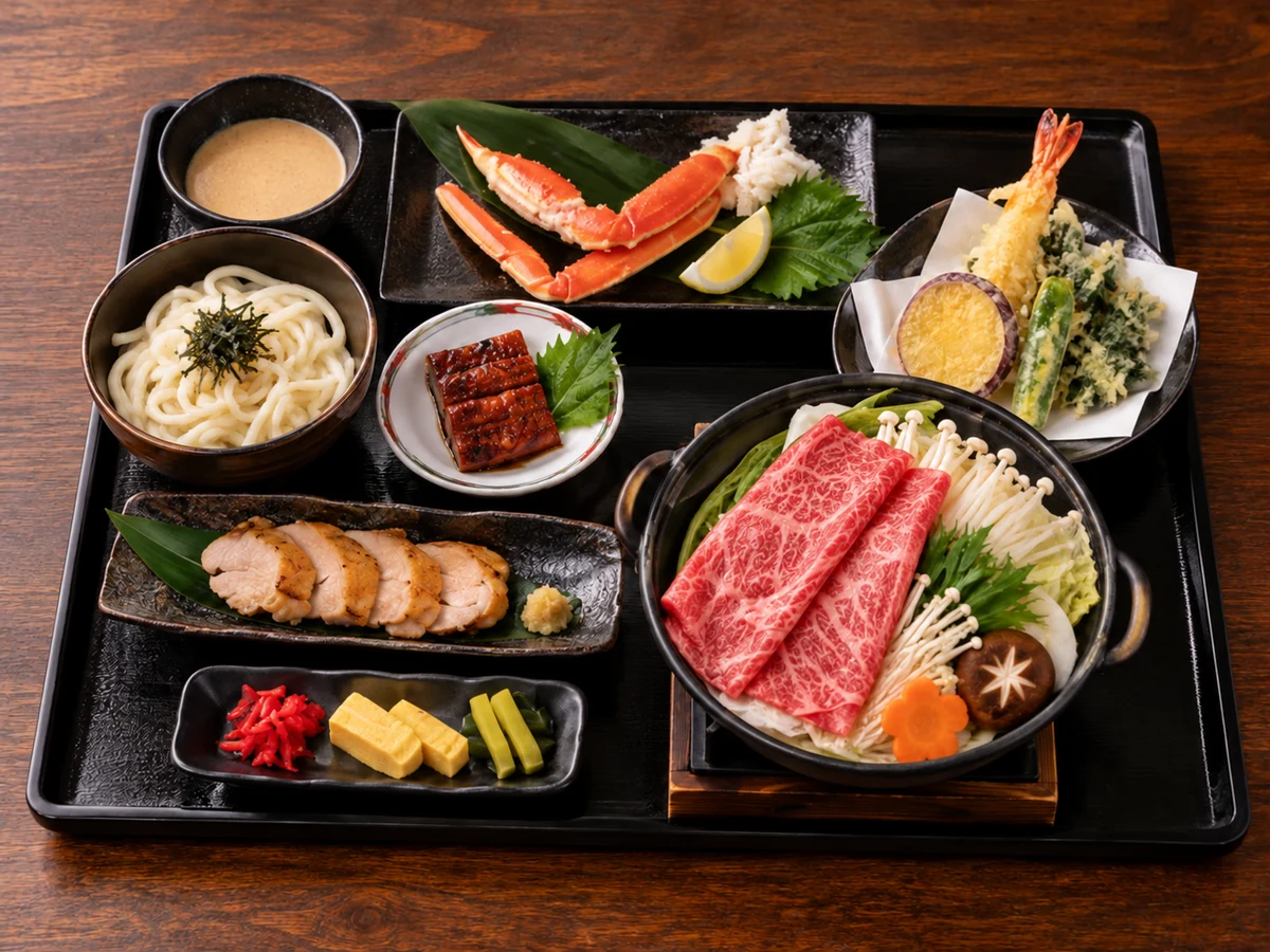 牛しゃぶと海鮮の華御膳
